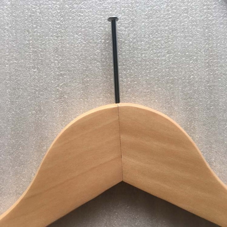 Wholesale Factory Price Wooden hangers with metal anti theft hotel hangers