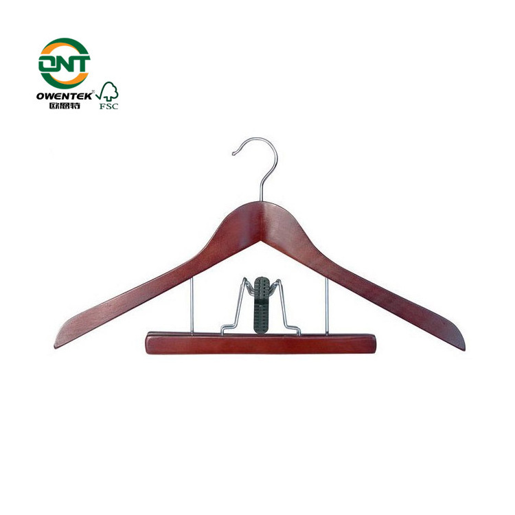 Kleiderbugel Ganchos Para Ropa Suit Coat Wooden Wood Hanger Cloths Hangers Rack Stand For Clothing Store Cabides De Madeira