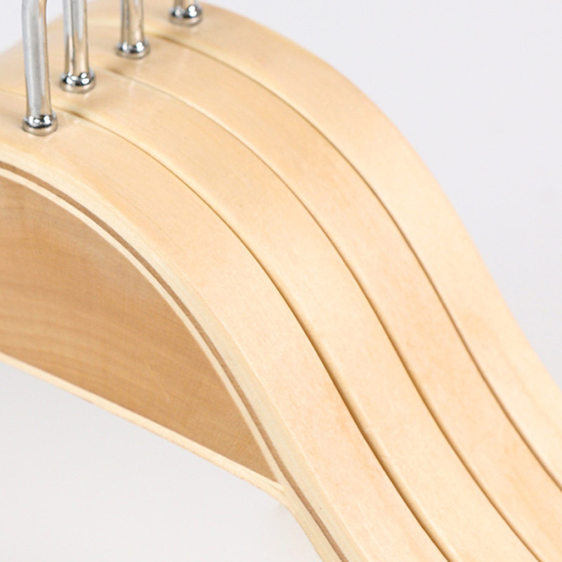 Laminated Wooden Clothes  Hangers Non Slip Trouser  Without Bar  Wholesale