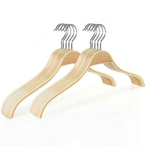 Laminated Wooden Clothes  Hangers Non Slip Trouser  Without Bar  Wholesale