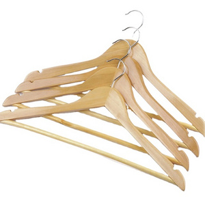 Wholesales Hot sale cheap hangers curved wooden clothes hanger wood coat hanger for garment