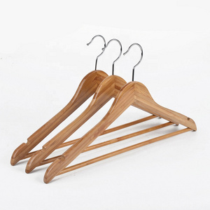 Strong and Durable Wood Suit Hangers garment racks coat clothing rack for Clothes Premium Quality brand logo Wooden Coat Hangers