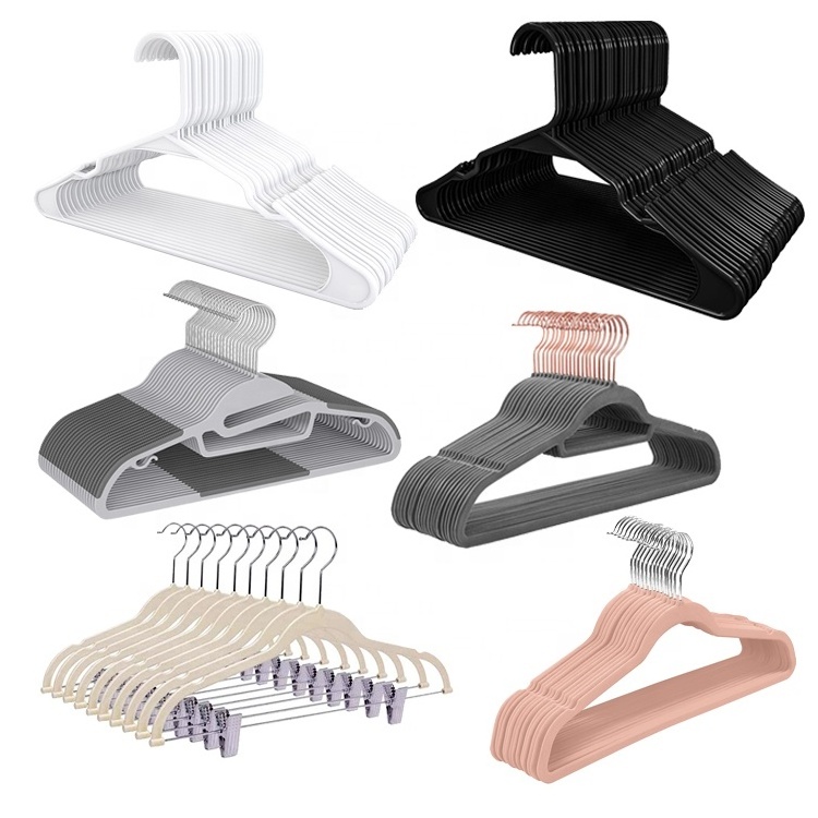 Plastic clothes hanger with hook flexible and bendable clothes hanger multifunctional suitable for shirt and trousers suspenders