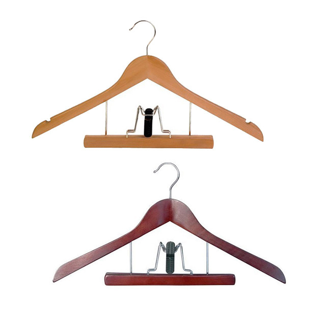 Kleiderbugel Ganchos Para Ropa Suit Coat Wooden Wood Hanger Cloths Hangers Rack Stand For Clothing Store Cabides De Madeira