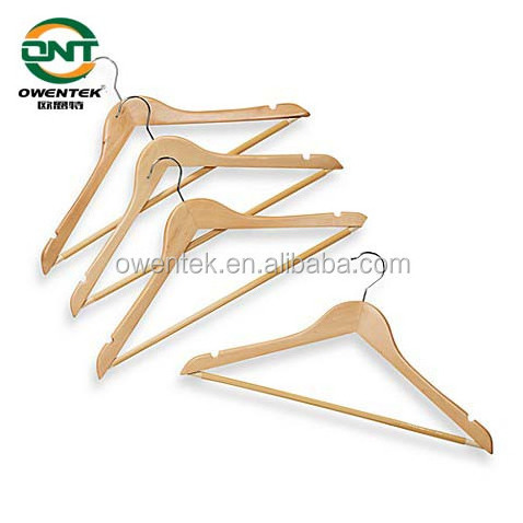 Natural Wooden Clothes Storage Hangers No Slip No Deformed de madeira Wardrobe Hanger Coat cloth wooden hanger Organizer