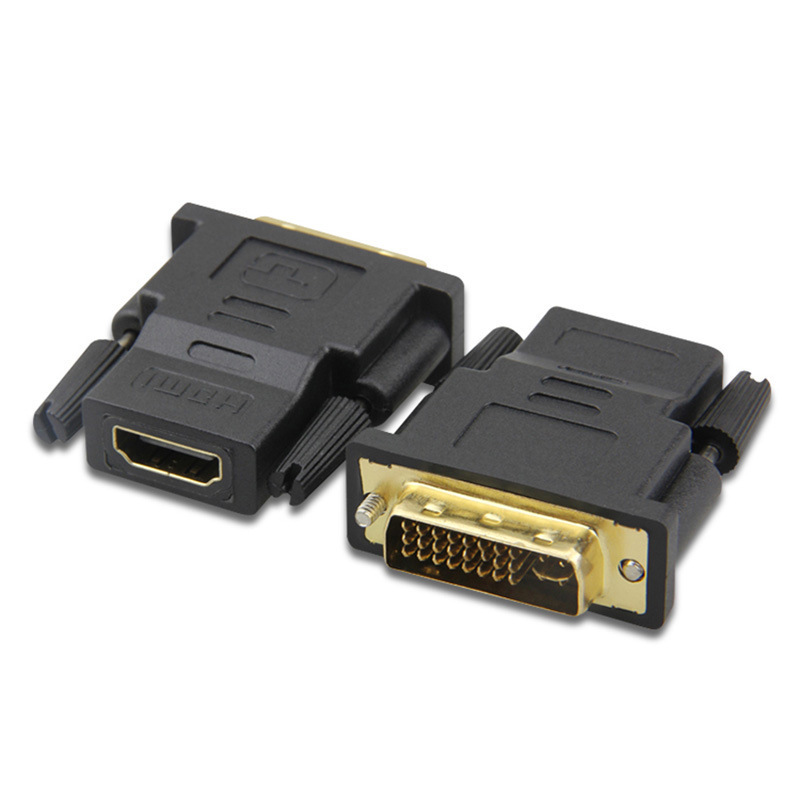 DVI to HDTV female adapter gold plated male HDTV to dvi24+1 bidirectional converter