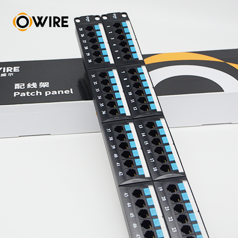 12 port Wall Mounted box UTP Cat5e Cat6 Patch Panel 10