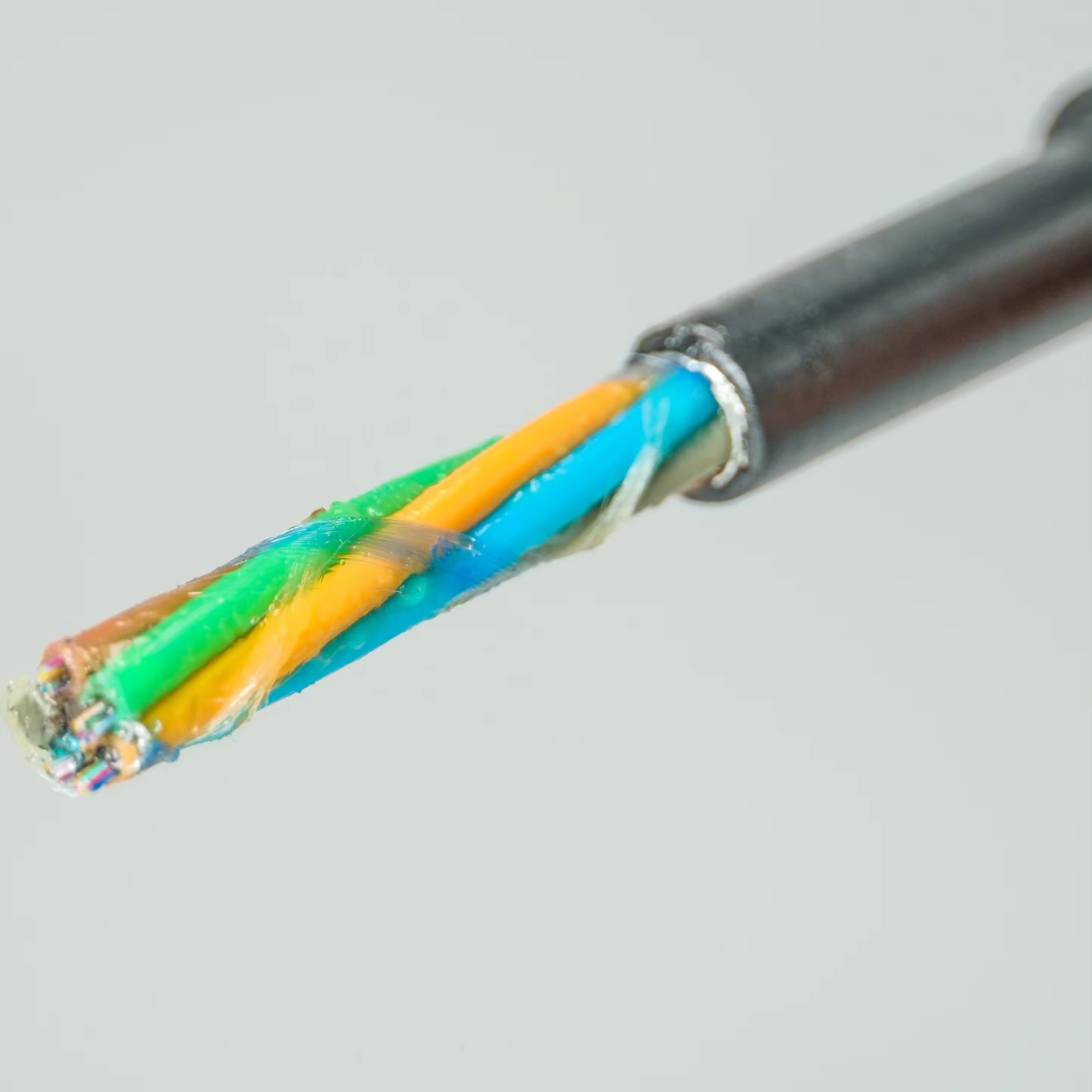 fiber optic cable 36 core single mode direct buried dual armoured optical fiber cable price per meter GYTA53