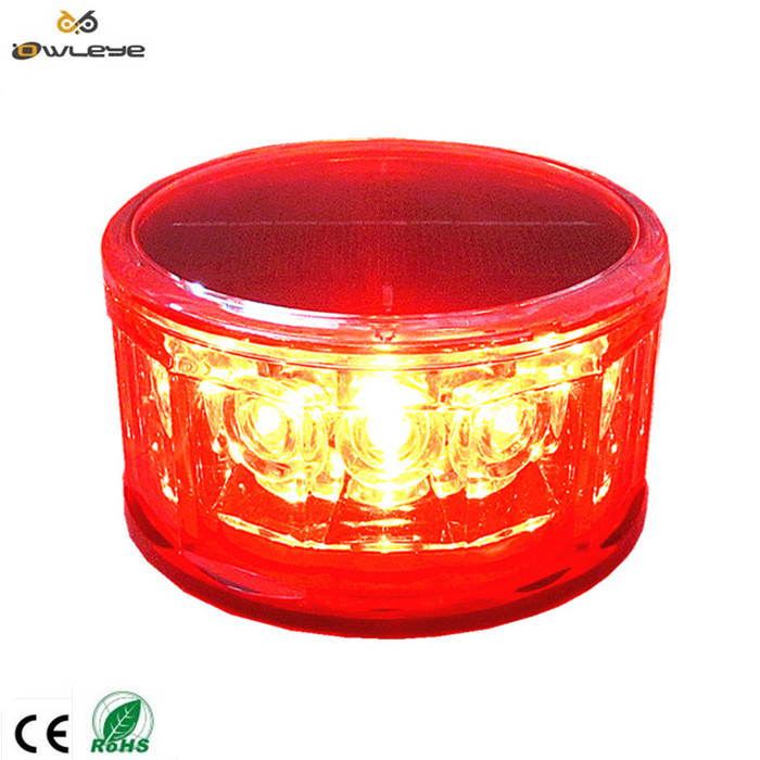 Solar emergency road safety flashing LED road flares led warning light signal warning traffic light