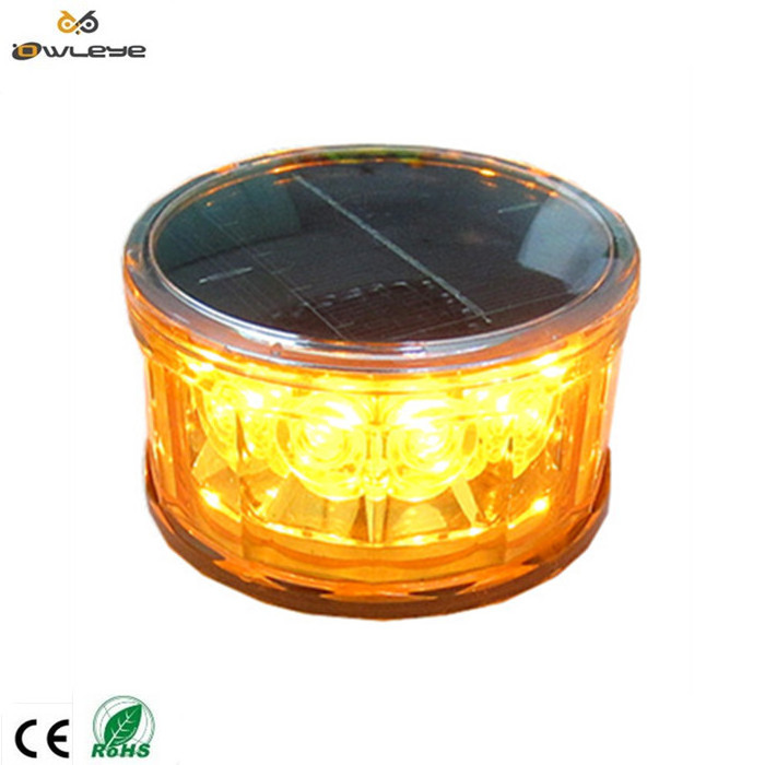 Solar emergency road safety flashing LED road flares led warning light signal warning traffic light