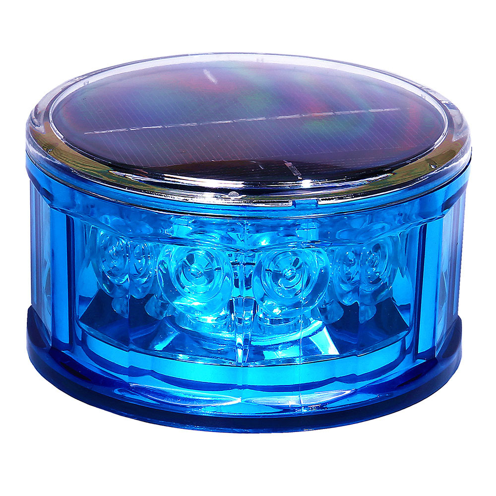 magnetic rotating solar barricade light led  warning ambulance beacon lights