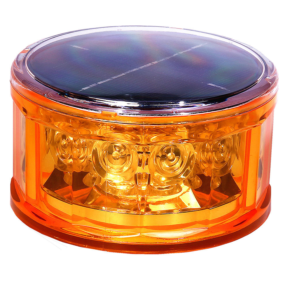 magnetic rotating solar barricade light led  warning ambulance beacon lights