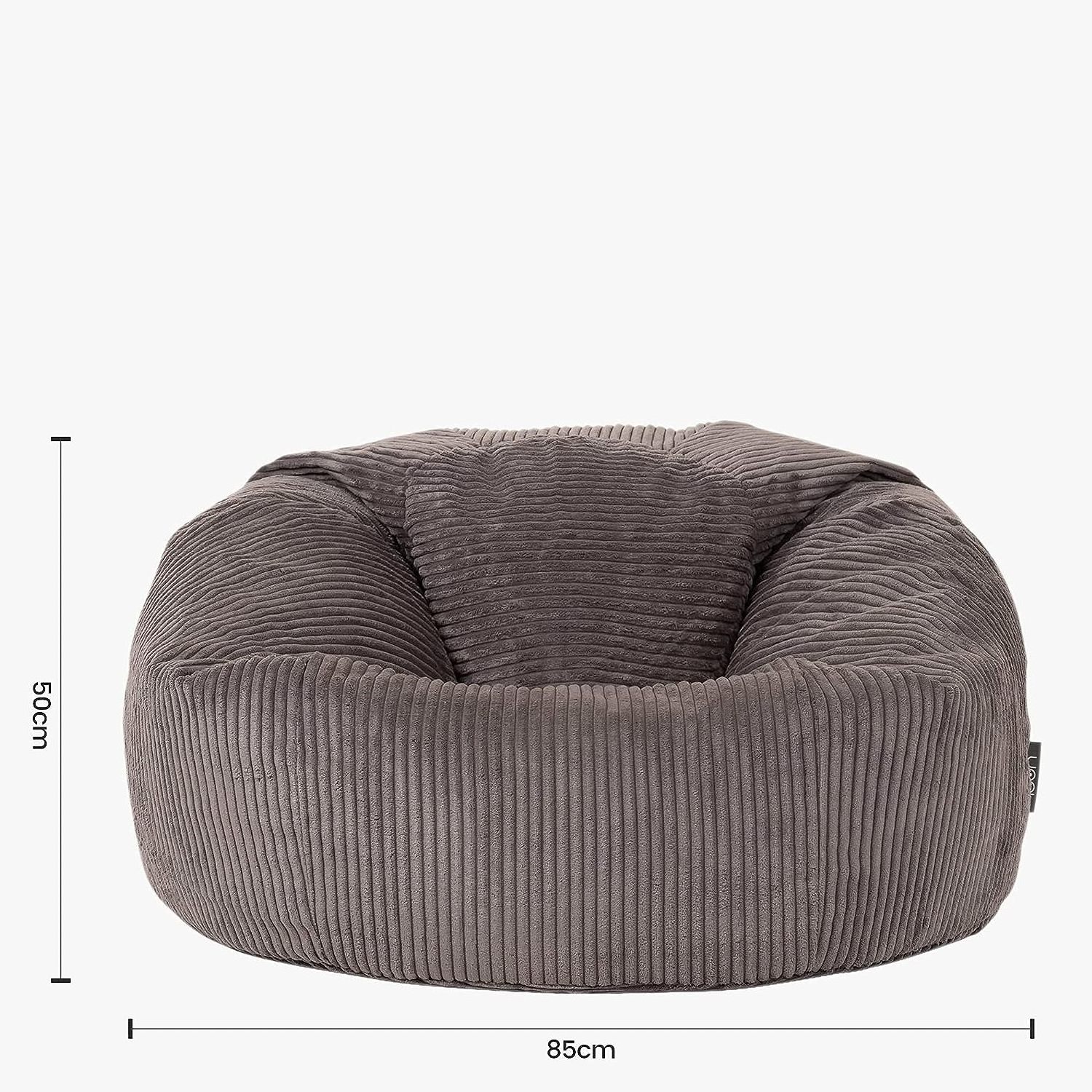 Colorful Custom Lazy Sofa Round Foldable Single Round Big kids grey Bean Bag Sofa Chair with beans filled