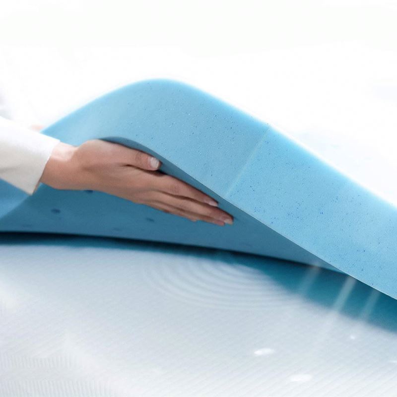 High Quality Queen King Full Size Gel Infused Memory Foam Hypo-allergenic Bed Mattress Topper In A Box