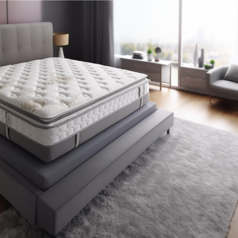 California King Premium Latex Mattress with Breathable Fabric for a Cool and Restful Night's Sleep