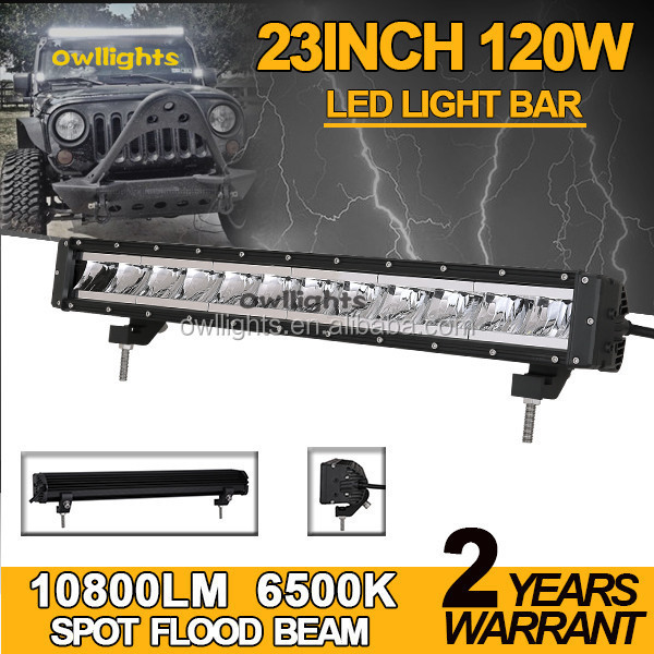 2022 Waterproof New Reflector 3D Refringence 23 inch Auto LED Light Bar For Car Truck, Auto Part 120w LED Work Light Bar