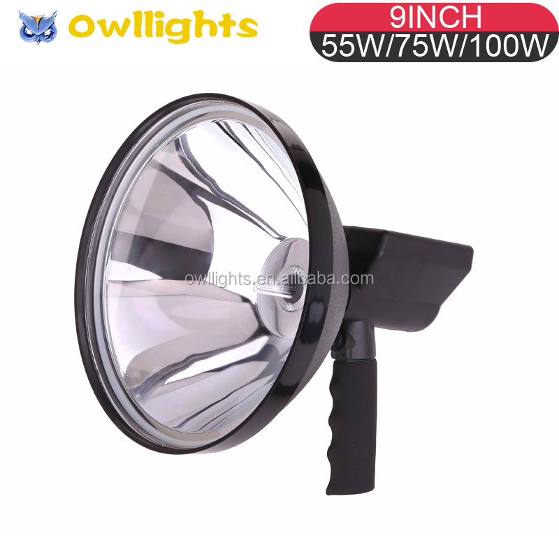 High Power Hunting Equipment HID Spotlight 12V Handheld HID Marine Spotlight 100w 150w