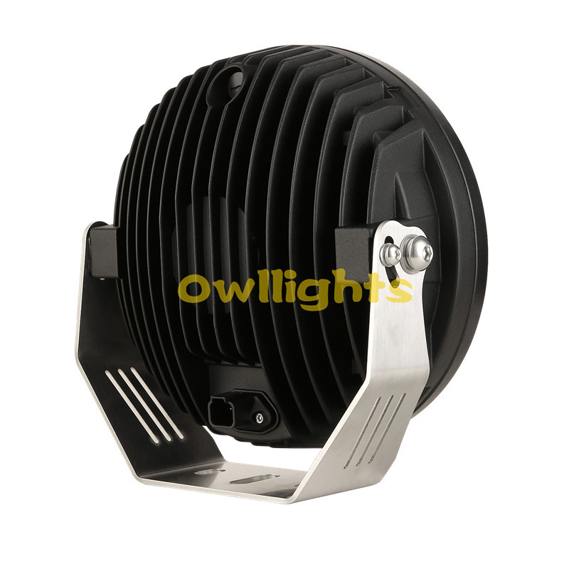 Professional 12V 24V 135w LED lamp Laser Logo Motorcycle LED Headlight 9inch 4x4 LED Laser Off Road Car Driving Light