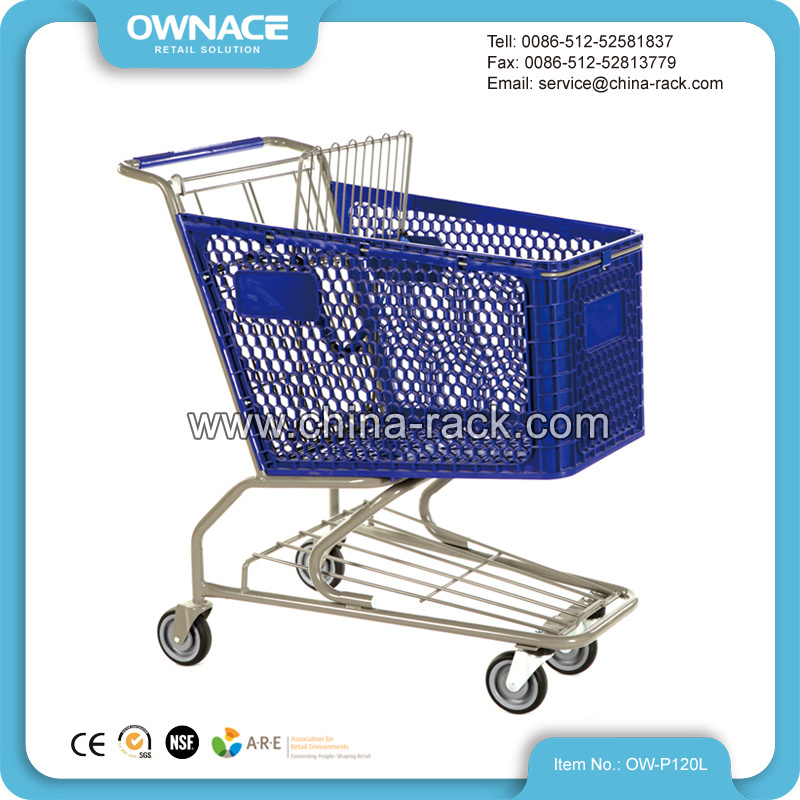 Foldable Folding Shopping Trolley Cart Plastic Foldable Shopping Cart Trolley With Seat