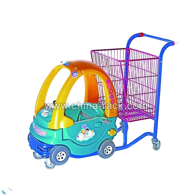 Car Shaped Children Basket Trolly Shopping Cart Shopping Trolley