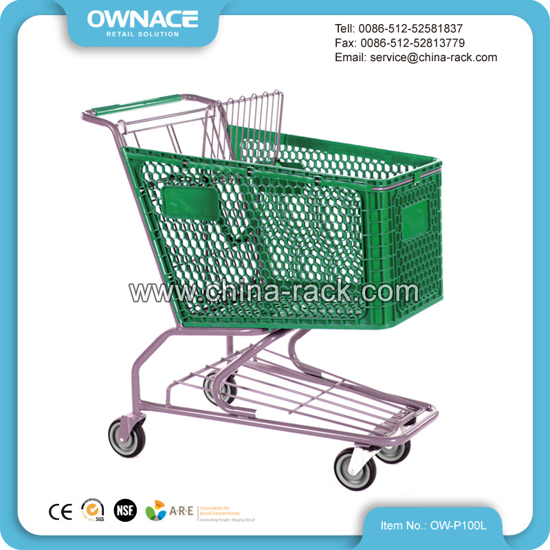 Foldable Folding Shopping Trolley Cart Plastic Foldable Shopping Cart Trolley With Seat