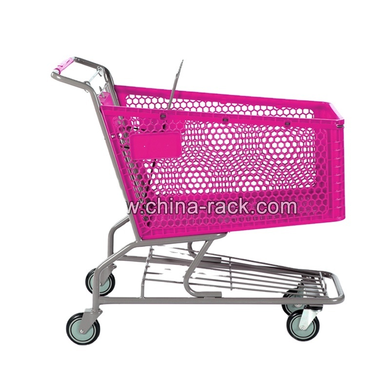 Foldable Folding Shopping Trolley Cart Plastic Foldable Shopping Cart Trolley With Seat