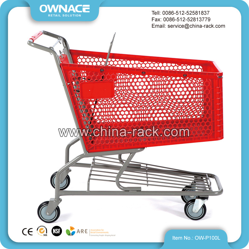 Foldable Folding Shopping Trolley Cart Plastic Foldable Shopping Cart Trolley With Seat