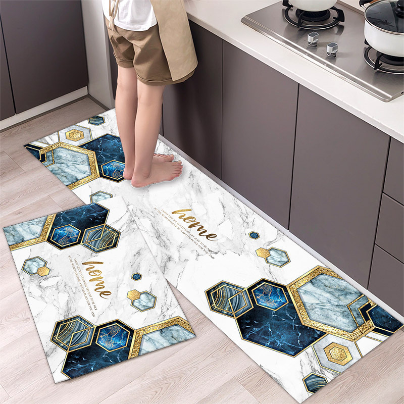 Notdic Anti Slip 2 Piece Kitchen Floor Carpet  Rugs And Mats Set Waterproof Cushioned Anti Fatigue 12 Yiwu