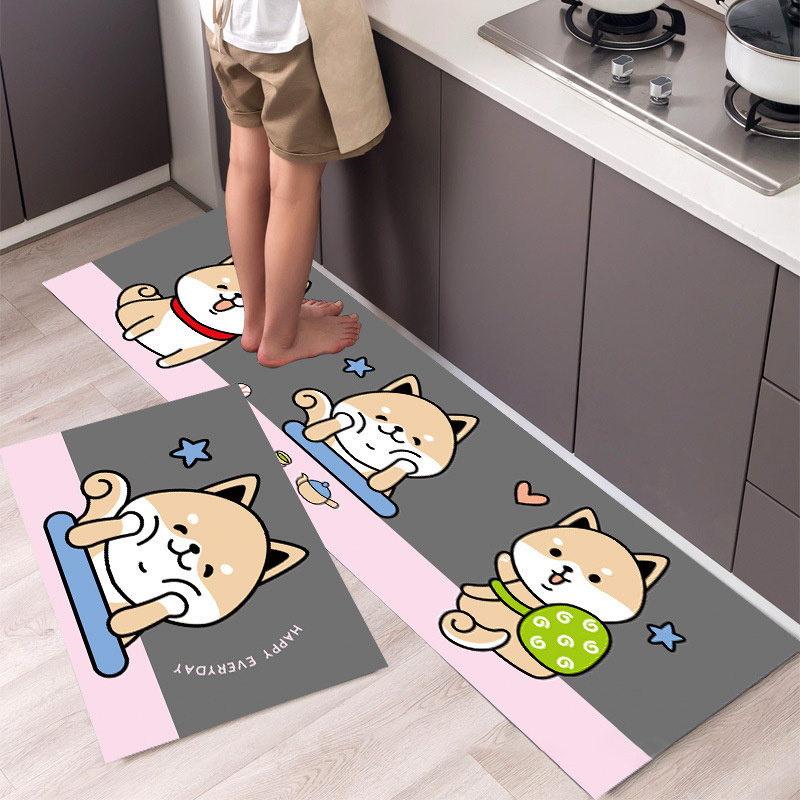 For Floor Modern 3D  Nordic Custom Luxury Rug Animal  Washable Non Slip Anti Fatigue Kitchen Rug