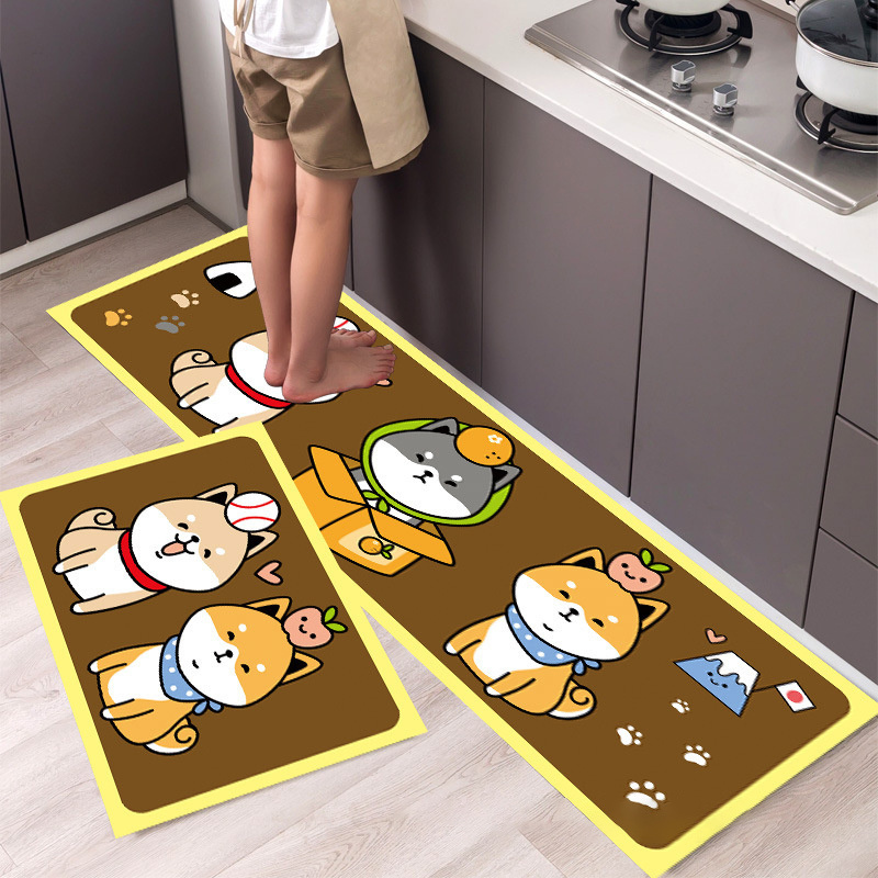 For Floor Modern 3D  Nordic Custom Luxury Rug Animal  Washable Non Slip Anti Fatigue Kitchen Rug