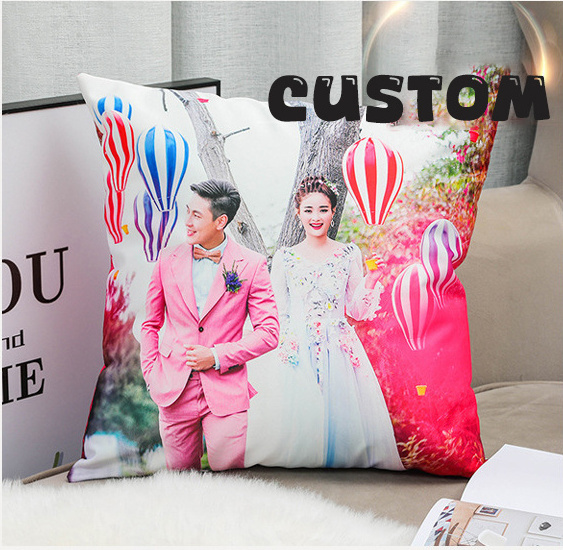 Custom Velvet Pillow Covers Home Decor Luxury Printed Sublimation Pillow Cover