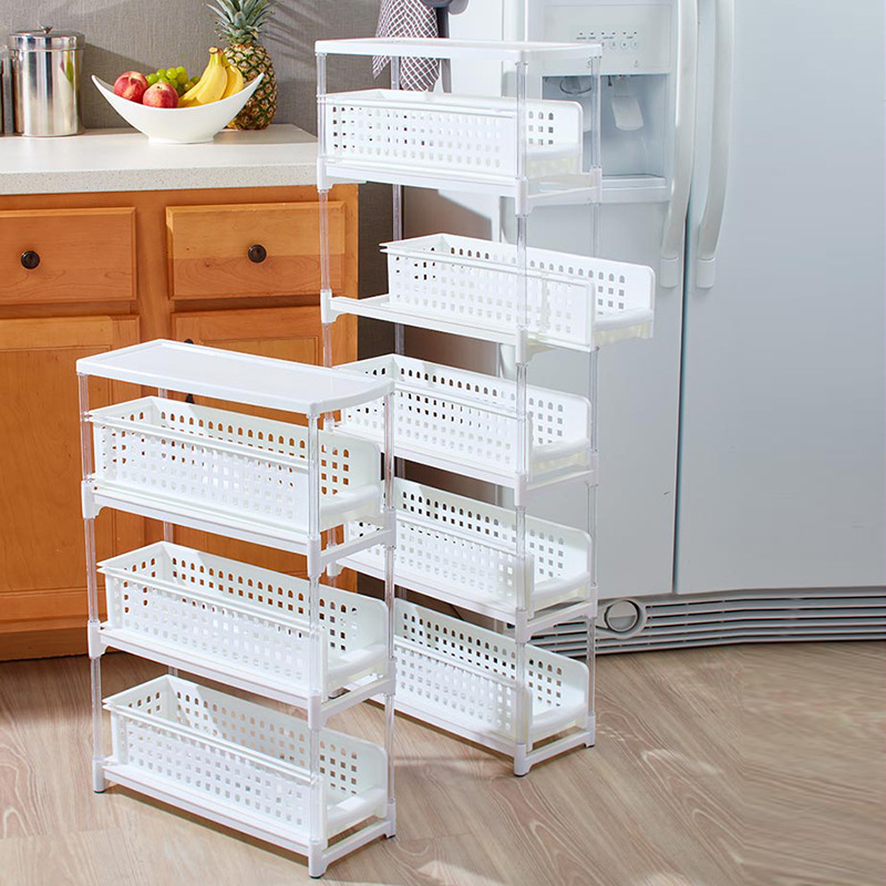 3-Tier Factory Wholesale Space Saving Bathroom Shelf Shelves Organizer Narrow Storage Racks For Bathroom Laundry