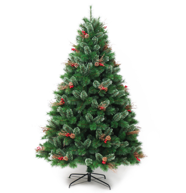 New Wholesale Christmas Decoration Hinged Snow Artificial Christmas Tree With Ornaments