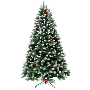 New Hot Sale New Wholesale Christmas Decoration Hinged Snow Artificial Christmas Tree With Ornaments