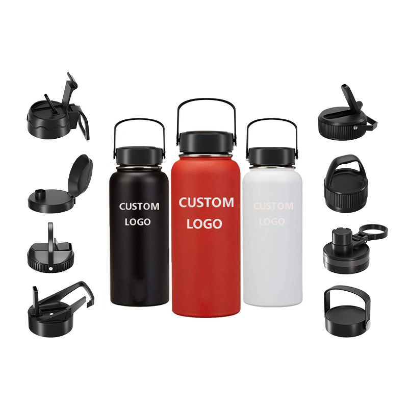 Wholesale Custom Logo Outdoor&Indoor Flasks Bottle Double Wall Stainless Steel Vacuum Insulated Water Bottle With Straw