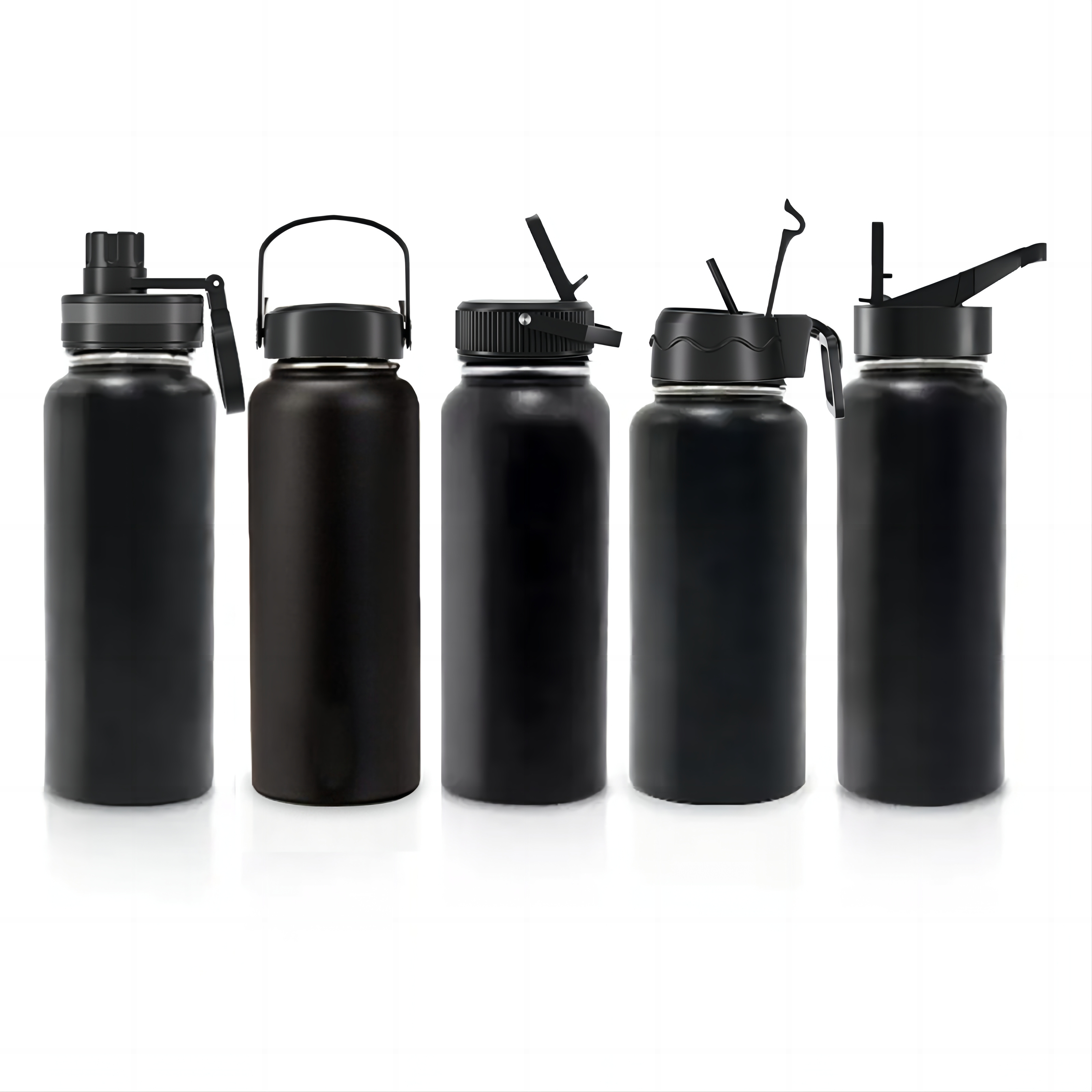 Wholesale Custom Logo Outdoor&Indoor Flasks Bottle Double Wall Stainless Steel Vacuum Insulated Water Bottle With Straw