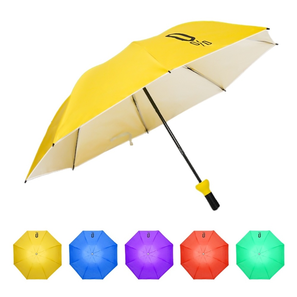 Hot Selling Portable Travel Foldable Compact Custom Logo Paraguas Auto 3 Folding Umbrella Automatic