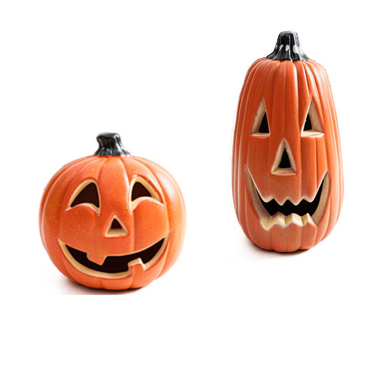 Autumn Harvest Indoor Outdoor Carvable pumpkin Garden Decoration Light Up halloween pumpkin decor