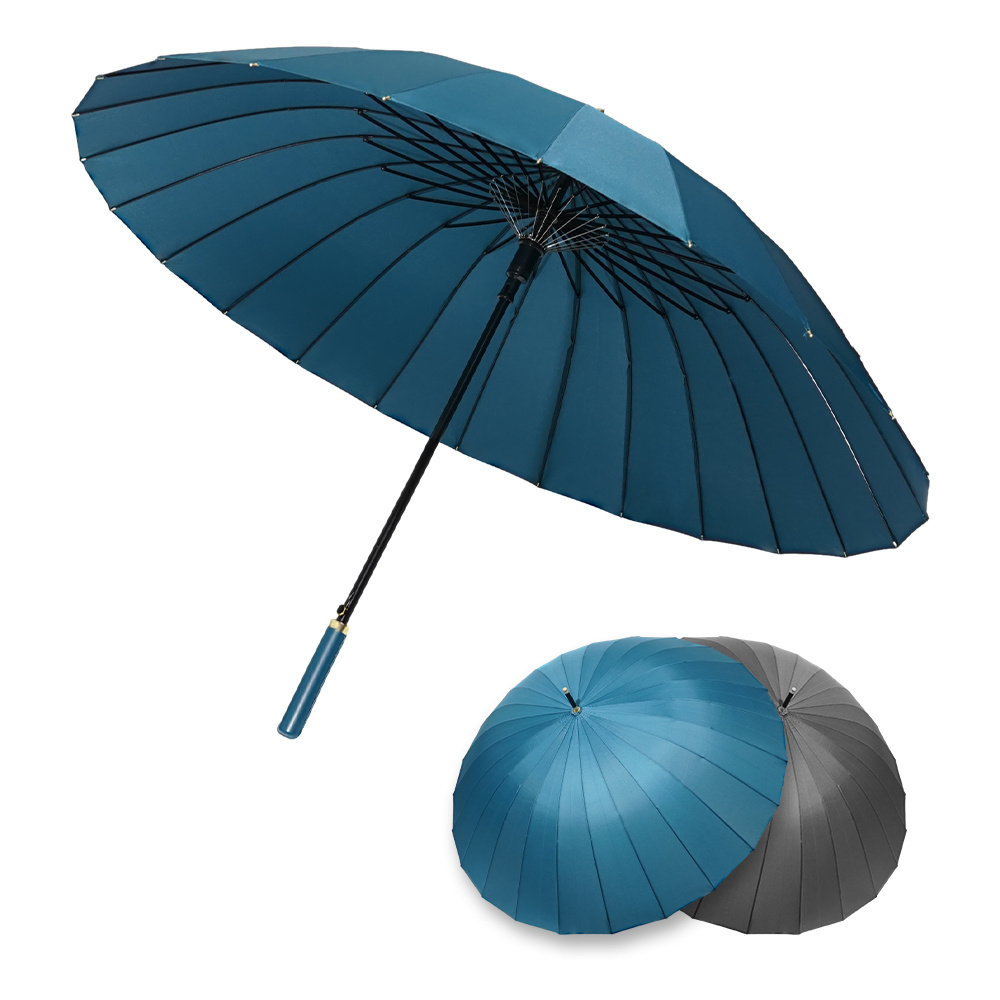 Promotional Wind Proof Custom Logo coloured Cheap automatic Straight large umbrella for outdoor