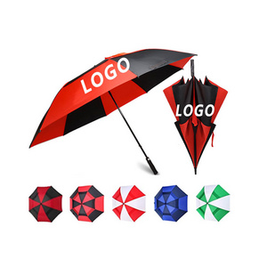 Wholesale 30 Inch Large Windproof Logo Prints Big Luxury Promotional Custom Logo Golf Umbrella