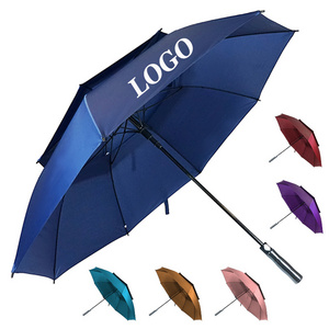 Automatic Open Large Umbrella Oversize Double Vented Canopy Waterproof Windproof Stick Golf Umbrella