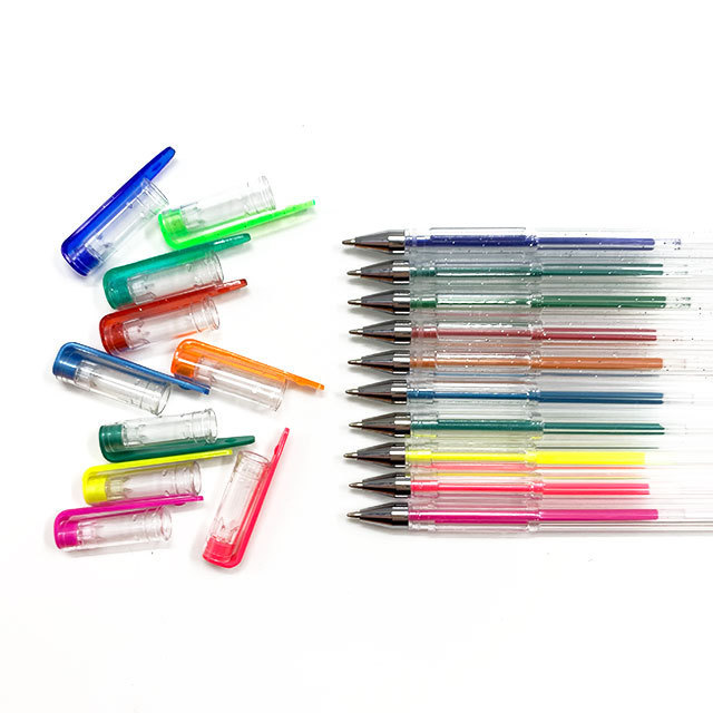 48 Colors Cute Ink Joy Coloured Black Morandi Plastic Refill Gel Pen 0.7 mm Set With Custom Logo