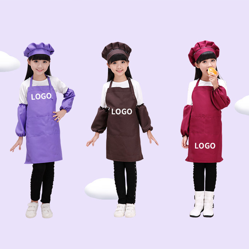 Manufacturer Custom Kitchen Cleaning Chef Cooking Children's Apron Kids Apron For Painting