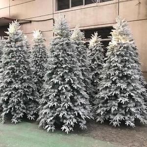 Factory Price 6ft 7ft 7.5ft 10ft Snow Flocked Christmas Tree Artificial PVC and PE Christmas Tree