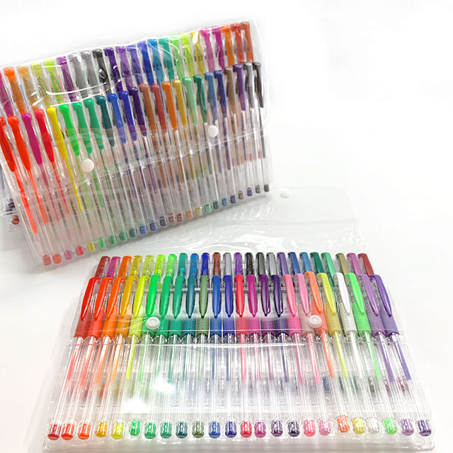 48 Colors Cute Ink Joy Coloured Black Morandi Plastic Refill Gel Pen 0.7 mm Set With Custom Logo