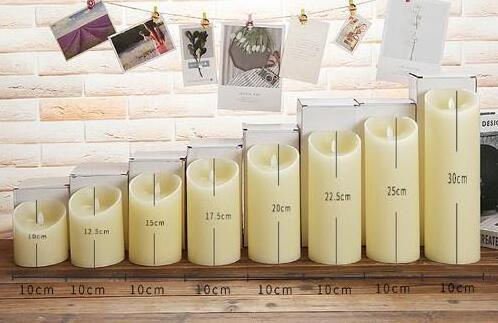 Flickering Flameless Candles Decorative Flameless  Flickering Pillar Led Candle Lights for Home Decoration