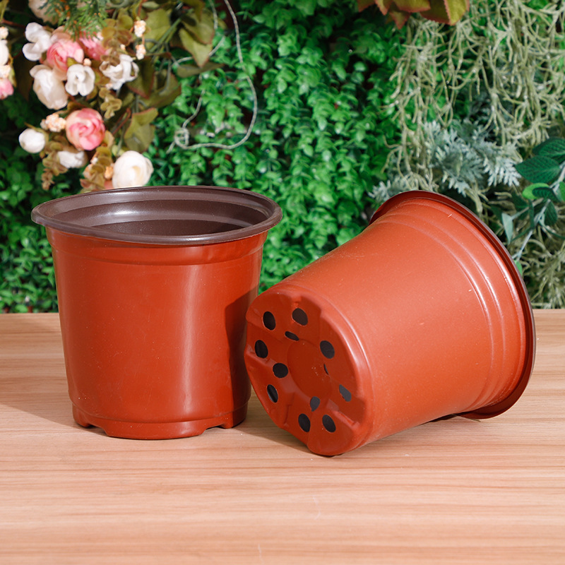 Bluk Plastic Grow Box brown plant seeding pots pp greenhouse Plant Nursery Transplant Plastic Flower Pots For Plant