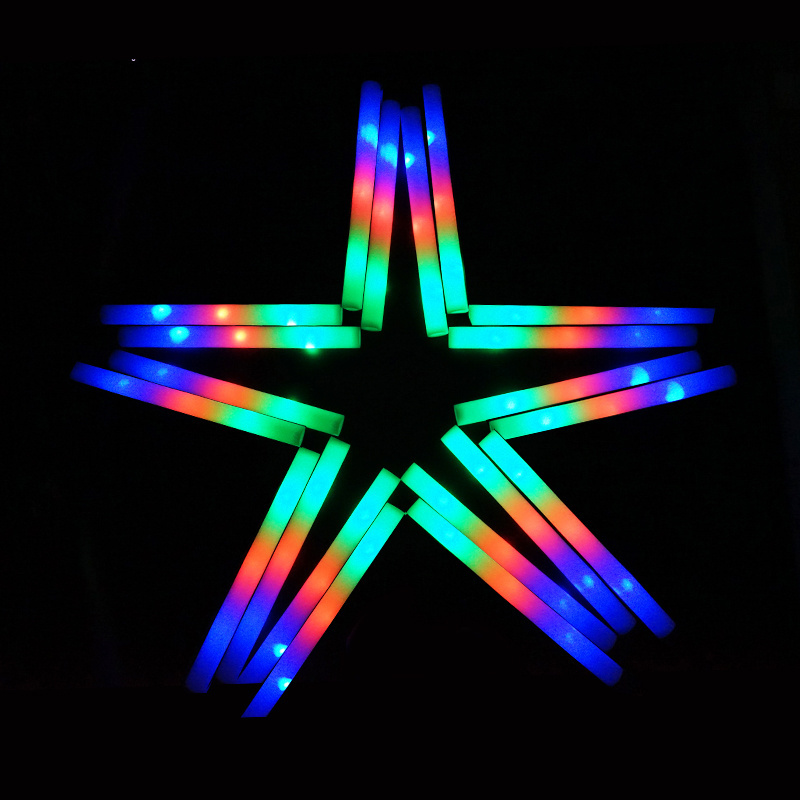 40cm Cheap Wholesale Fancy Light Party Custom Concert Glow Sticks Colorful Led Foam Stick For Party Decoration