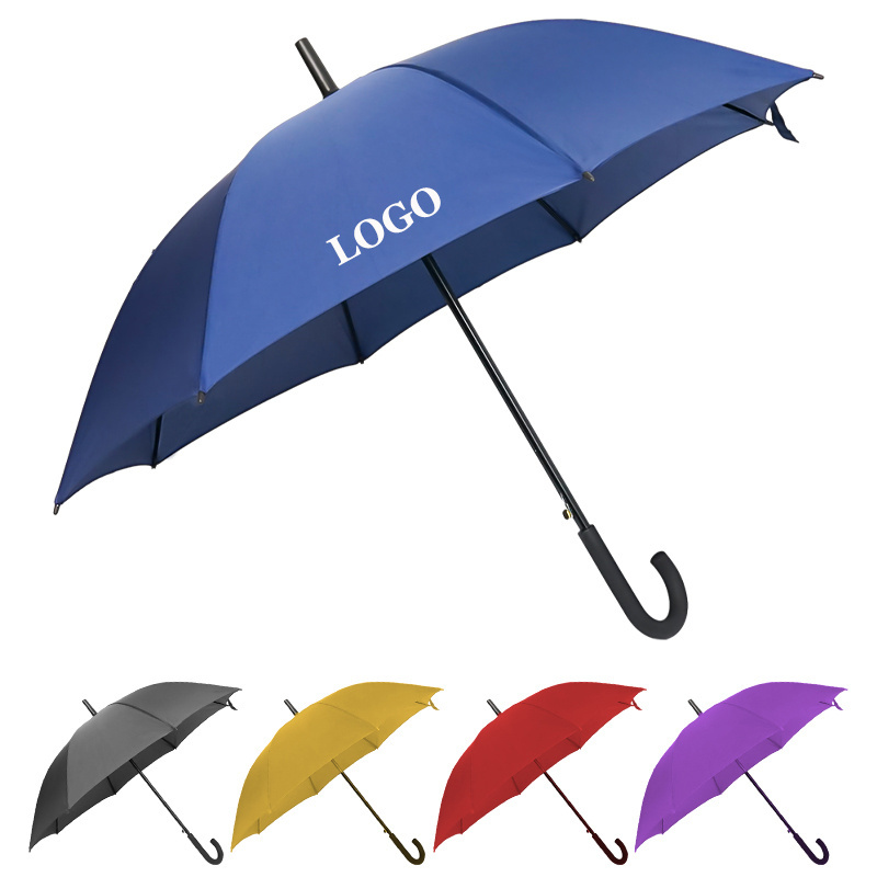 Custom Umbrellas Supplier Fiberglass Paraguas Sombrillas Straight Golf Size Rain Umbrella