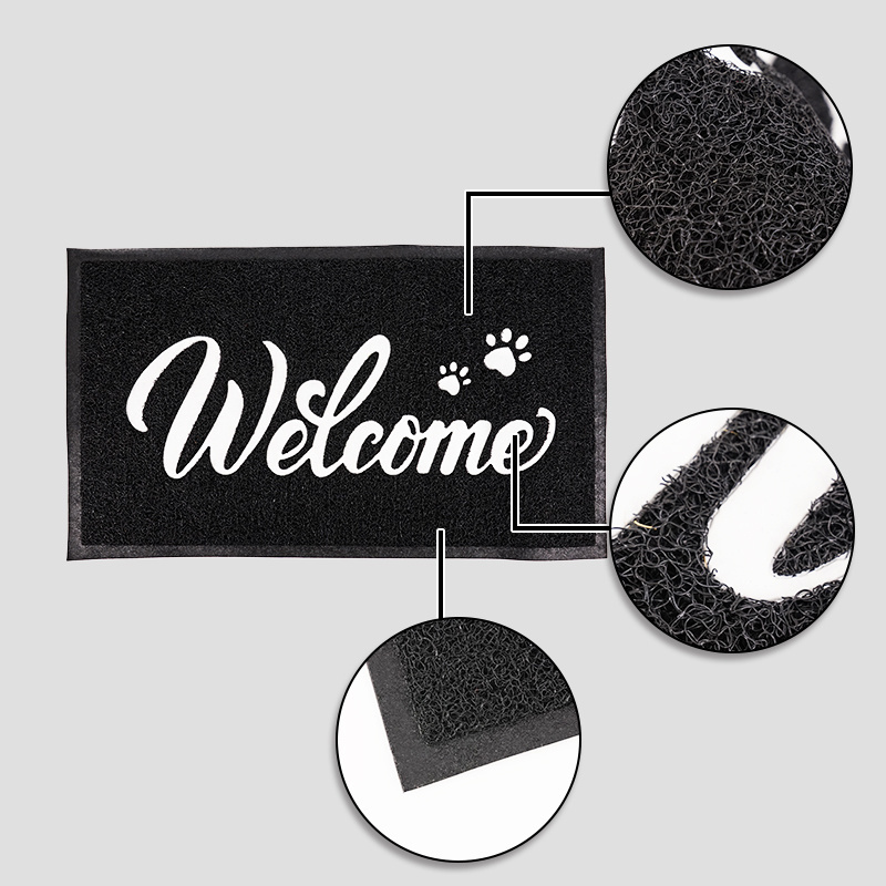 High Quality PVC Entry Door Indoor Outdoor Anti Slip Rugs Wholesale Entrance Foot Floor Mats